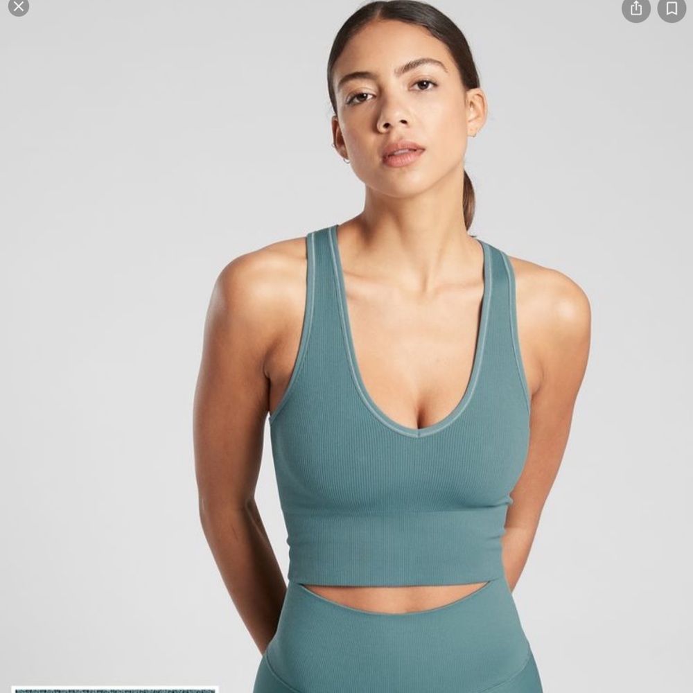 Aurora Seamless Crop Rib Tank